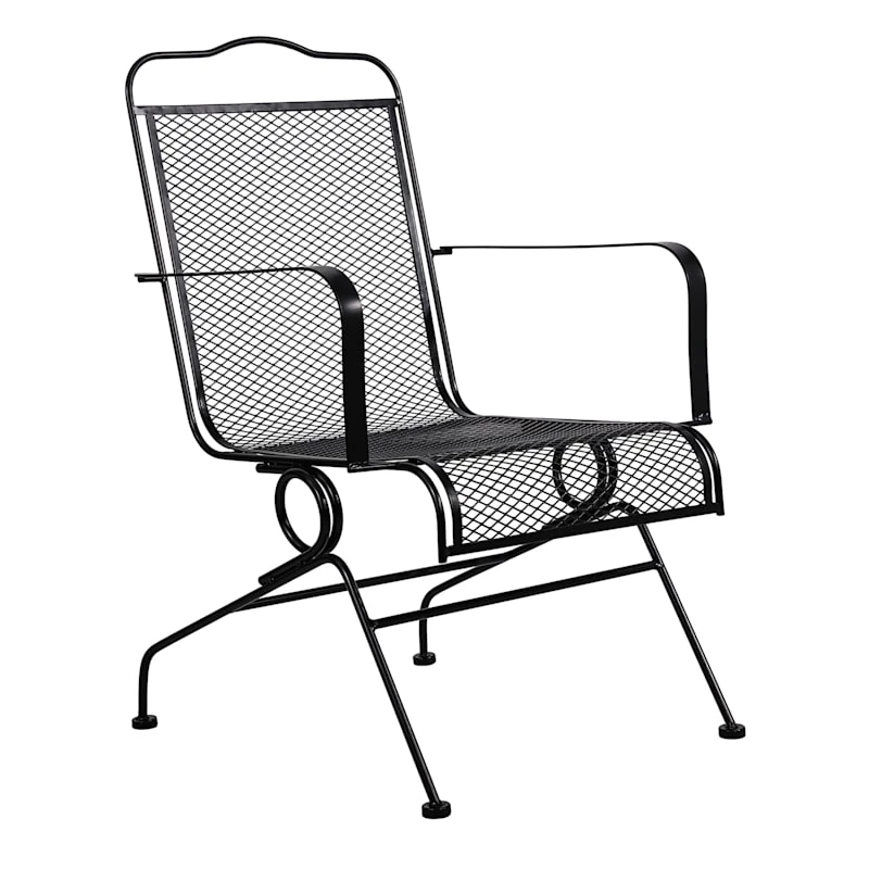 Wrought Iron Outdoor Motion Chair 3 Wrought Iron Outdoor Motion Chair